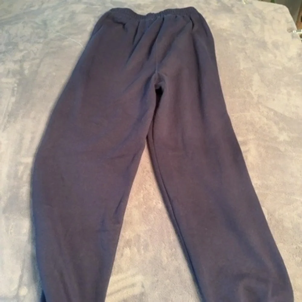 Unknown Sweatpants Kids Large Navy Blue Elastic Waist Casual Activewear